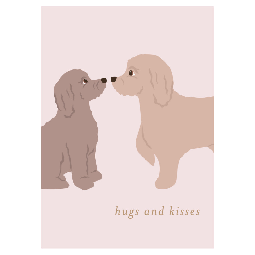 Greeting Card Garden Meadow - PUPPY KISSES