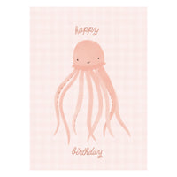 Greeting Card - Bubbles - Octopus