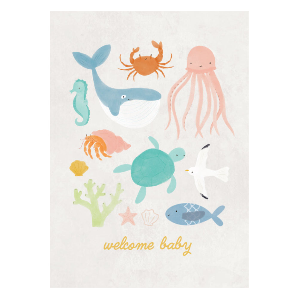 Greeting Card - Bubbles - Sea Friends