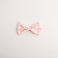 Pet Bow Tie - PINK GINGHAM