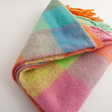 Chunky Scarf  - NEON CHECK