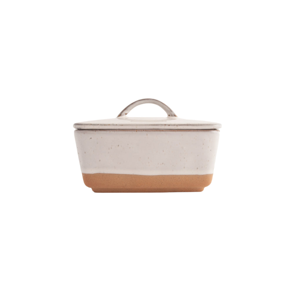K&Co Ecru Home Butter Dish