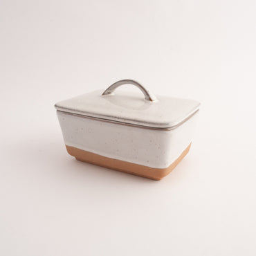K&Co Ecru Home Butter Dish