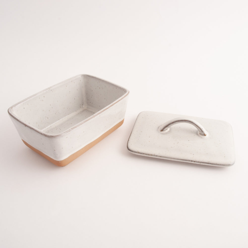 K&Co Ecru Home Butter Dish