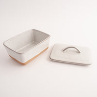 K&Co Ecru Home Butter Dish