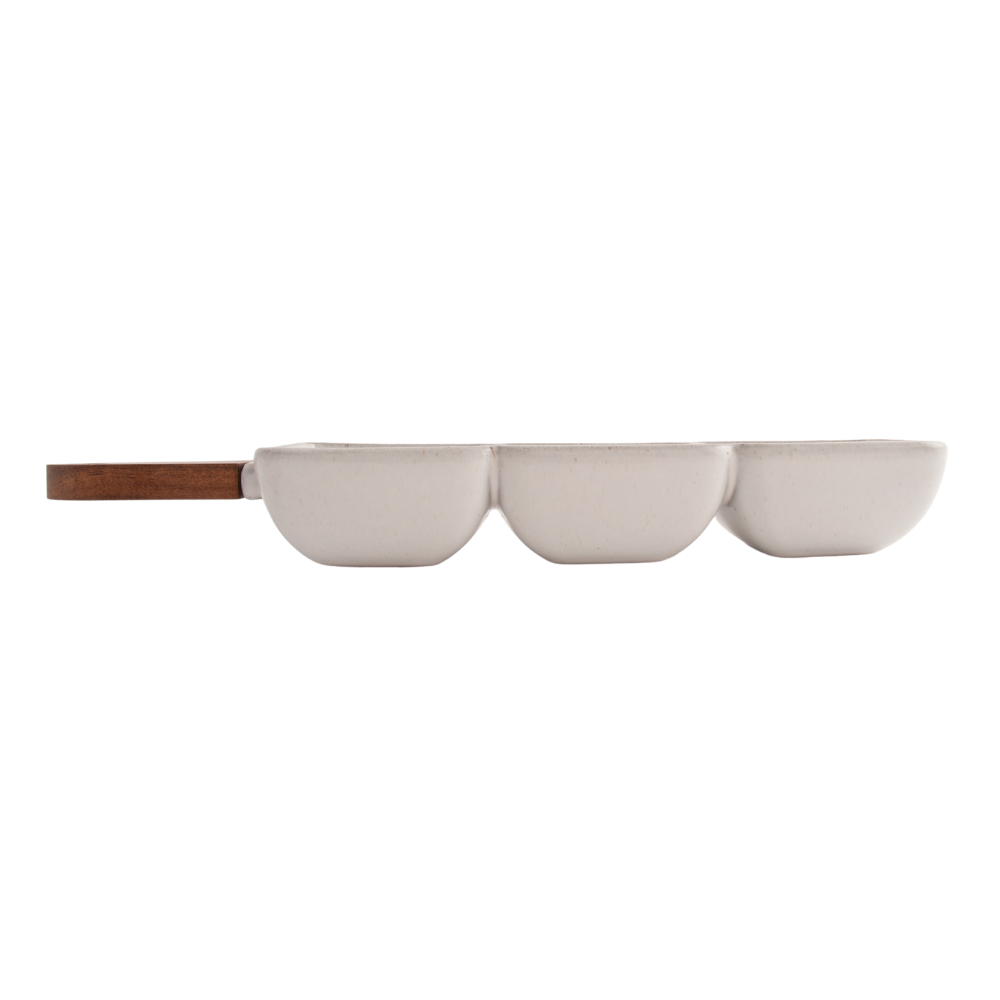 House Series Serve Dish 3 Parts - ECRU