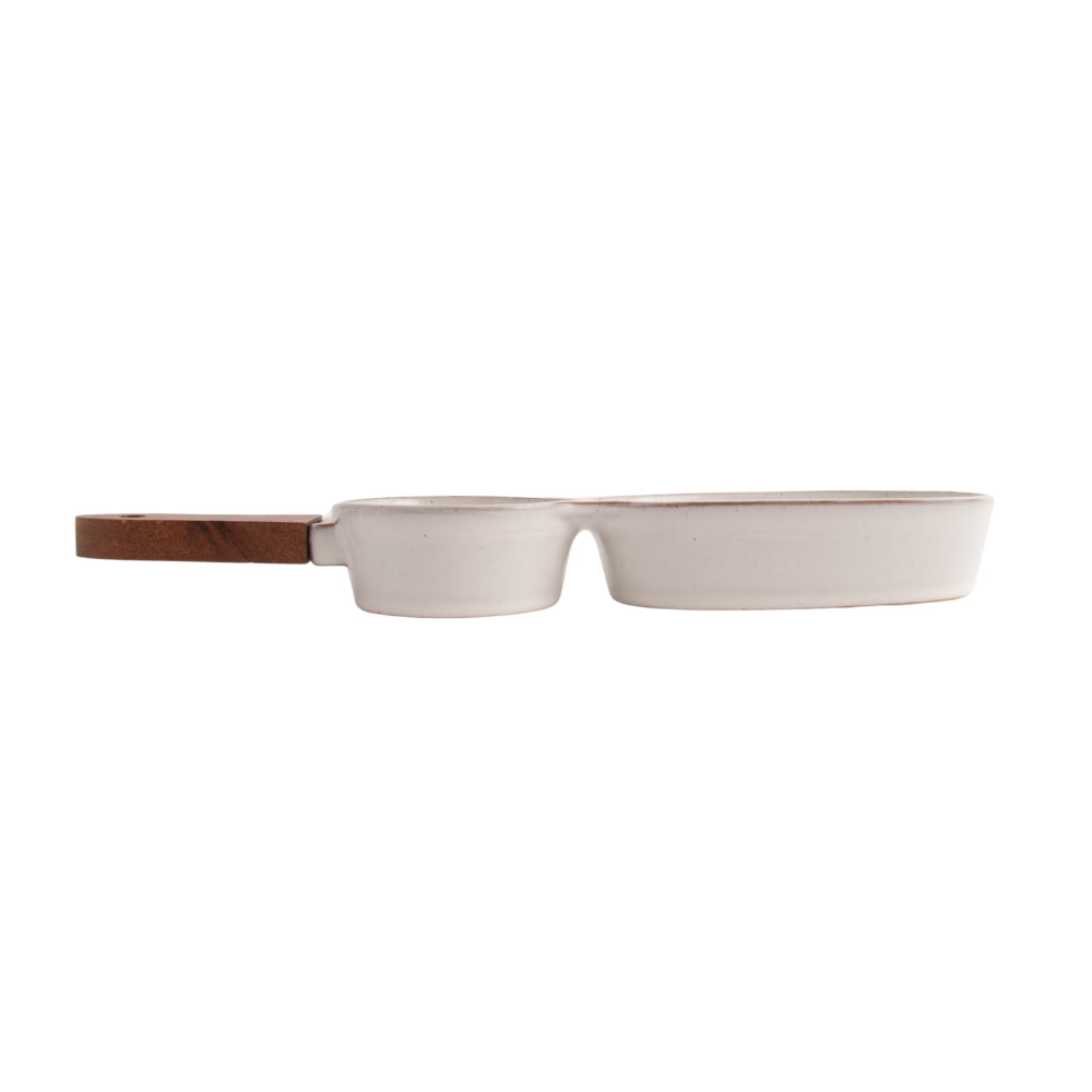 K&Co Ecru Home Serve Dish 2 Parts