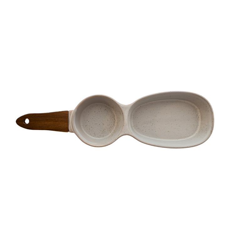 K&Co Slate Home 3 Bowl Serve Tray