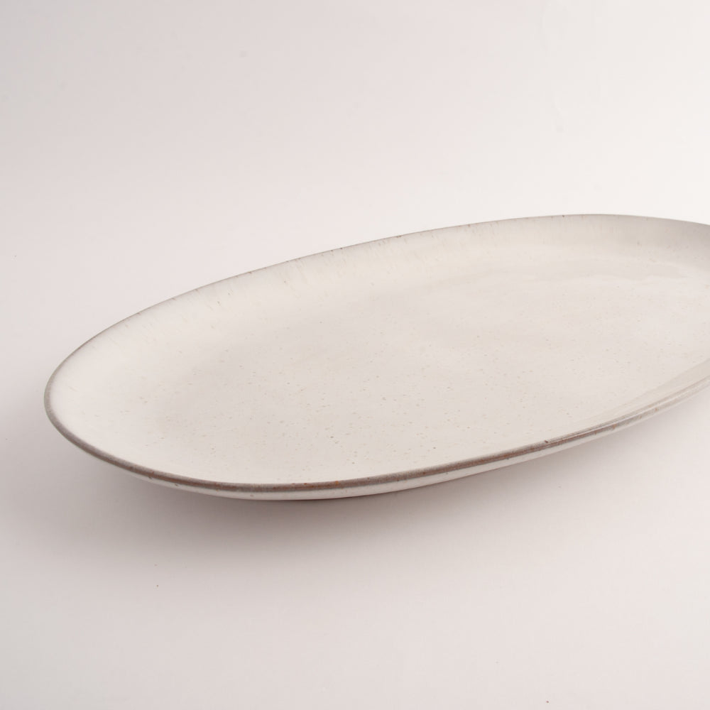 K&Co Ecru Home Oval Plate - Large