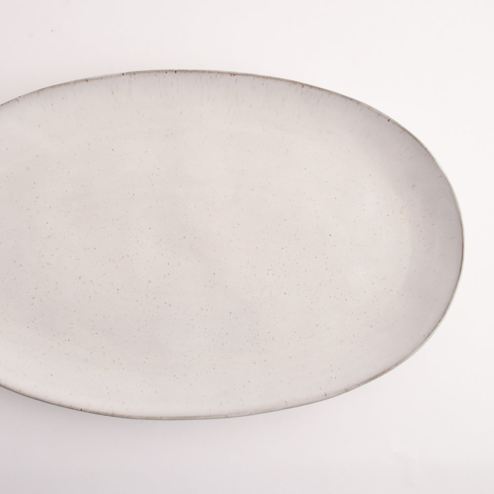 K&Co Ecru Home Oval Plate - Large