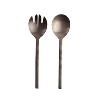 K&Co Home Collection Salad Servers - Black