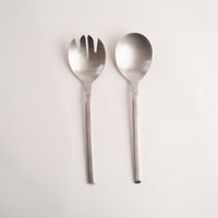 K&Co Home Collection Salad Servers - Silver