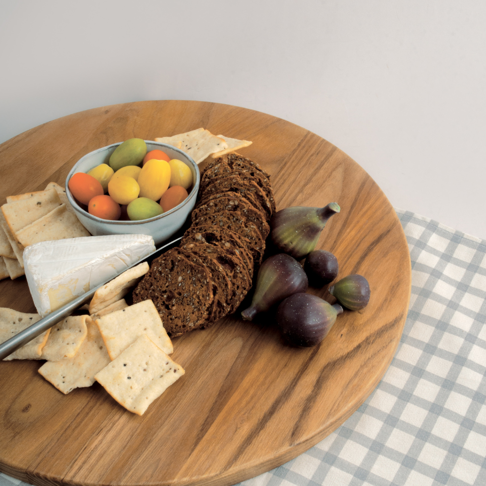 K&Co Home Collection Wood Round Grazing Board - 40cm
