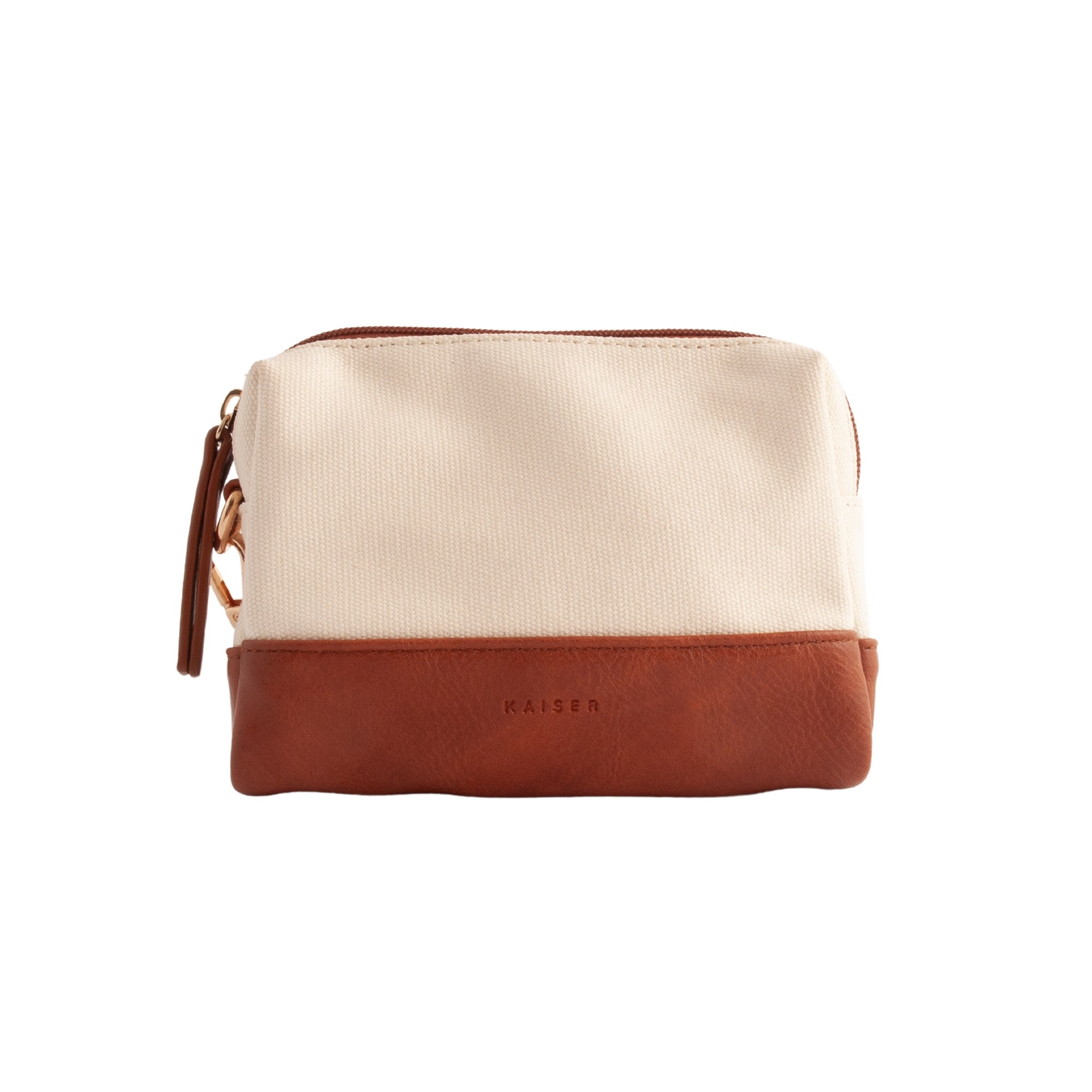 Kaiser Canvas Make-up Bag - CREAM