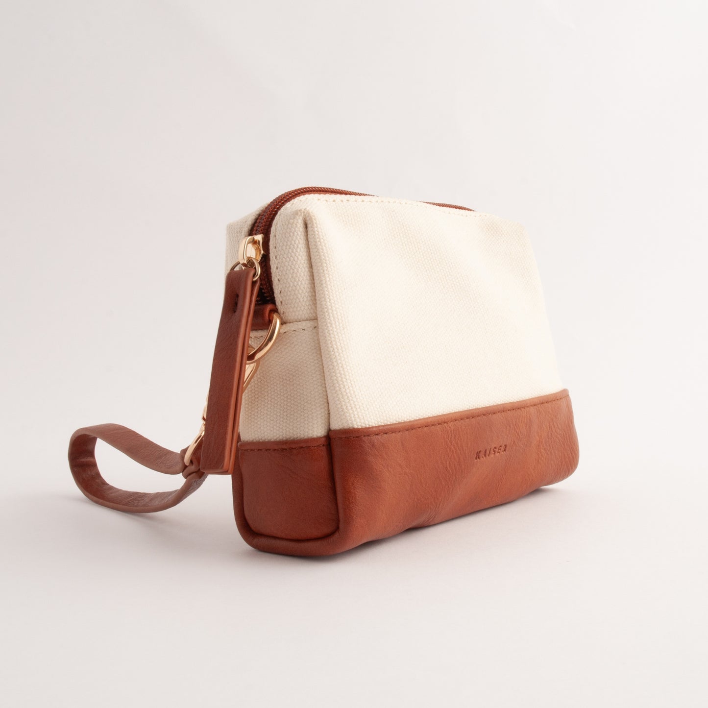 Kaiser Canvas Make-up Bag - CREAM