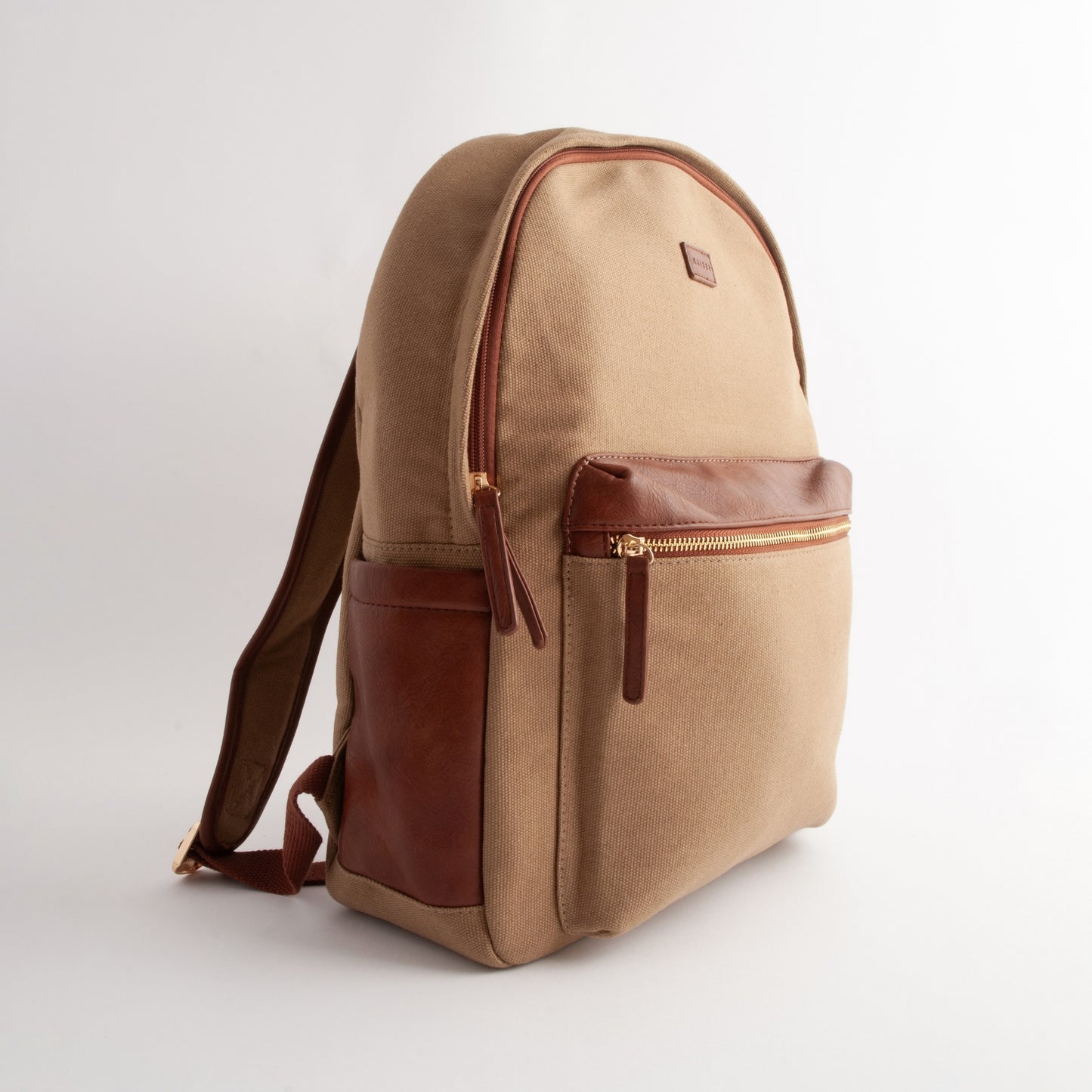 Kaiser Canvas Backpack - MID BROWN