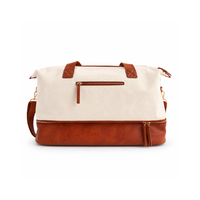 Kaiser Canvas Overnight Travel Bag - CREAM