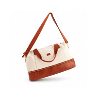 Kaiser Canvas Overnight Travel Bag - CREAM
