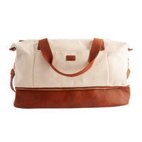 Kaiser Canvas Overnight Travel Bag - CREAM