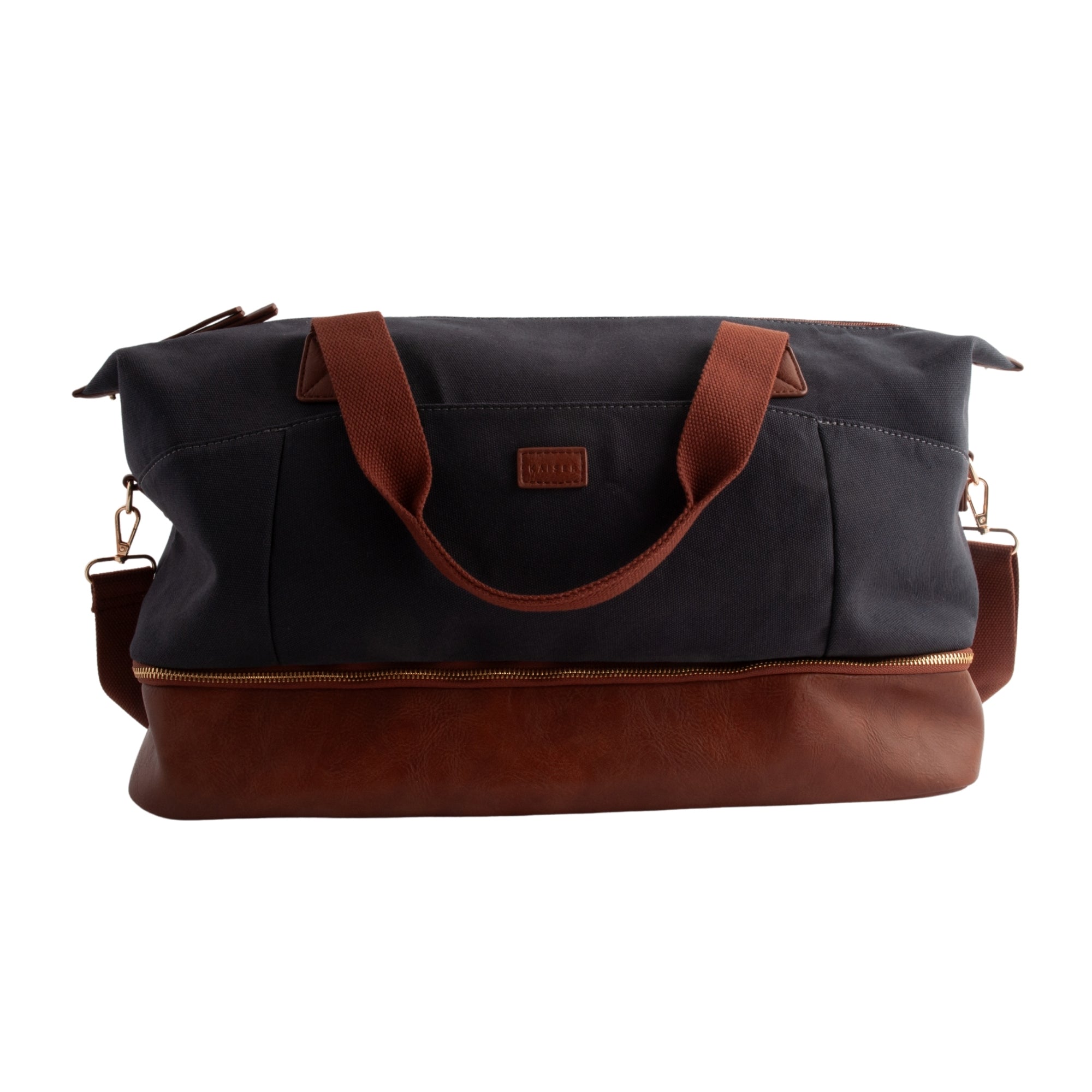 Kaiser Canvas Overnight Travel Bag - NAVY