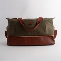 Kaiser Canvas Overnight Travel Bag - KHAKI