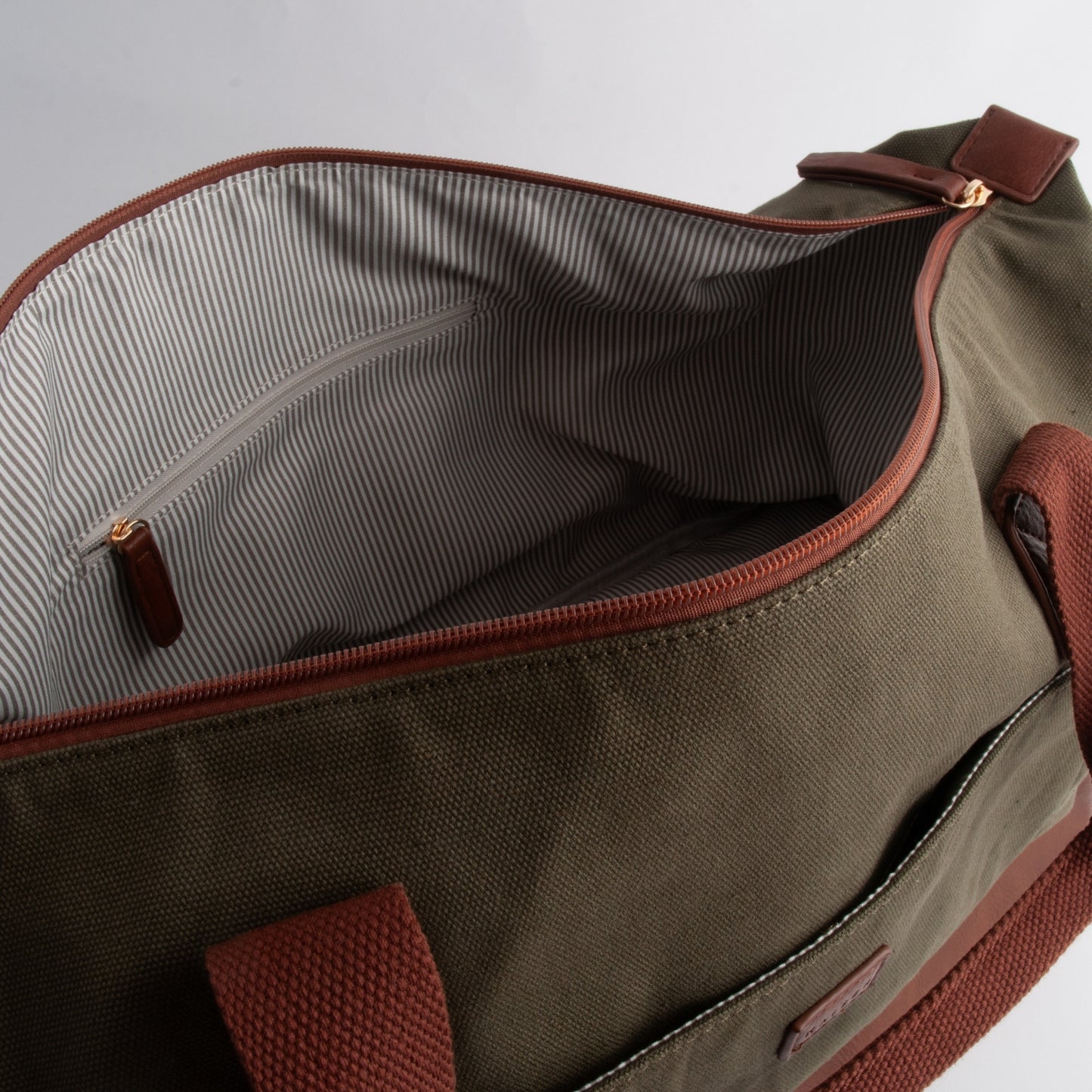 Kaiser Canvas Overnight Travel Bag - KHAKI