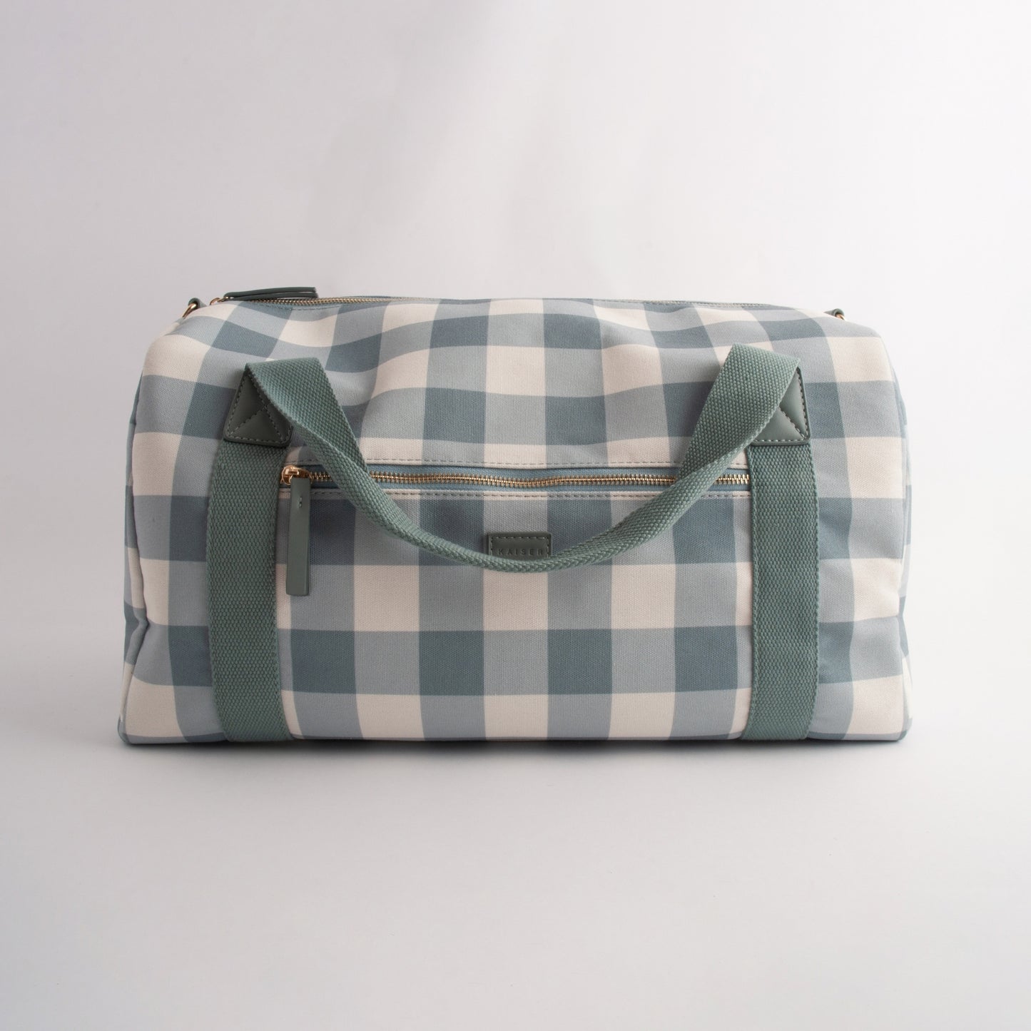 Kaiser Canvas Duffle Bag - SAGE GINGHAM