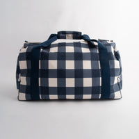 Kaiser Canvas Duffle Bag - NAVY GINGHAM
