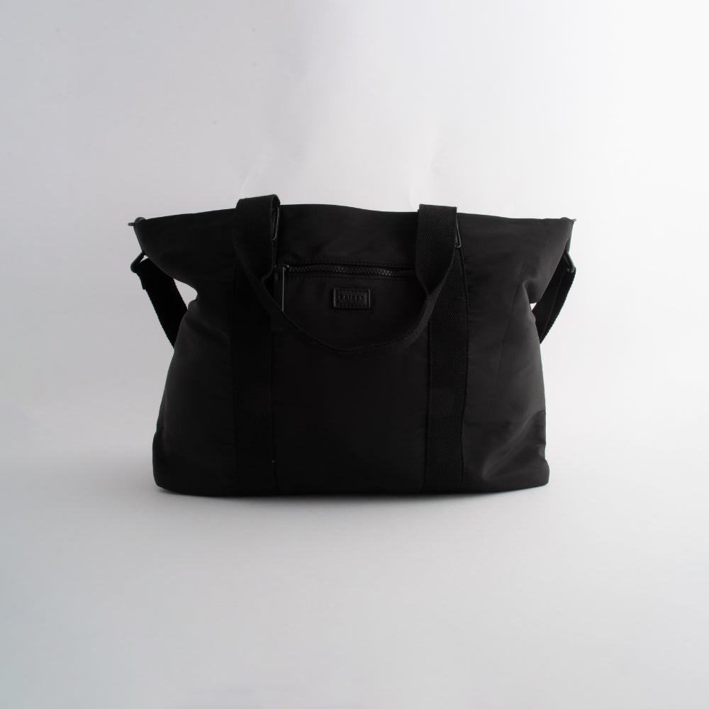 Kaiser Nylon Overnight Bag - BLACK