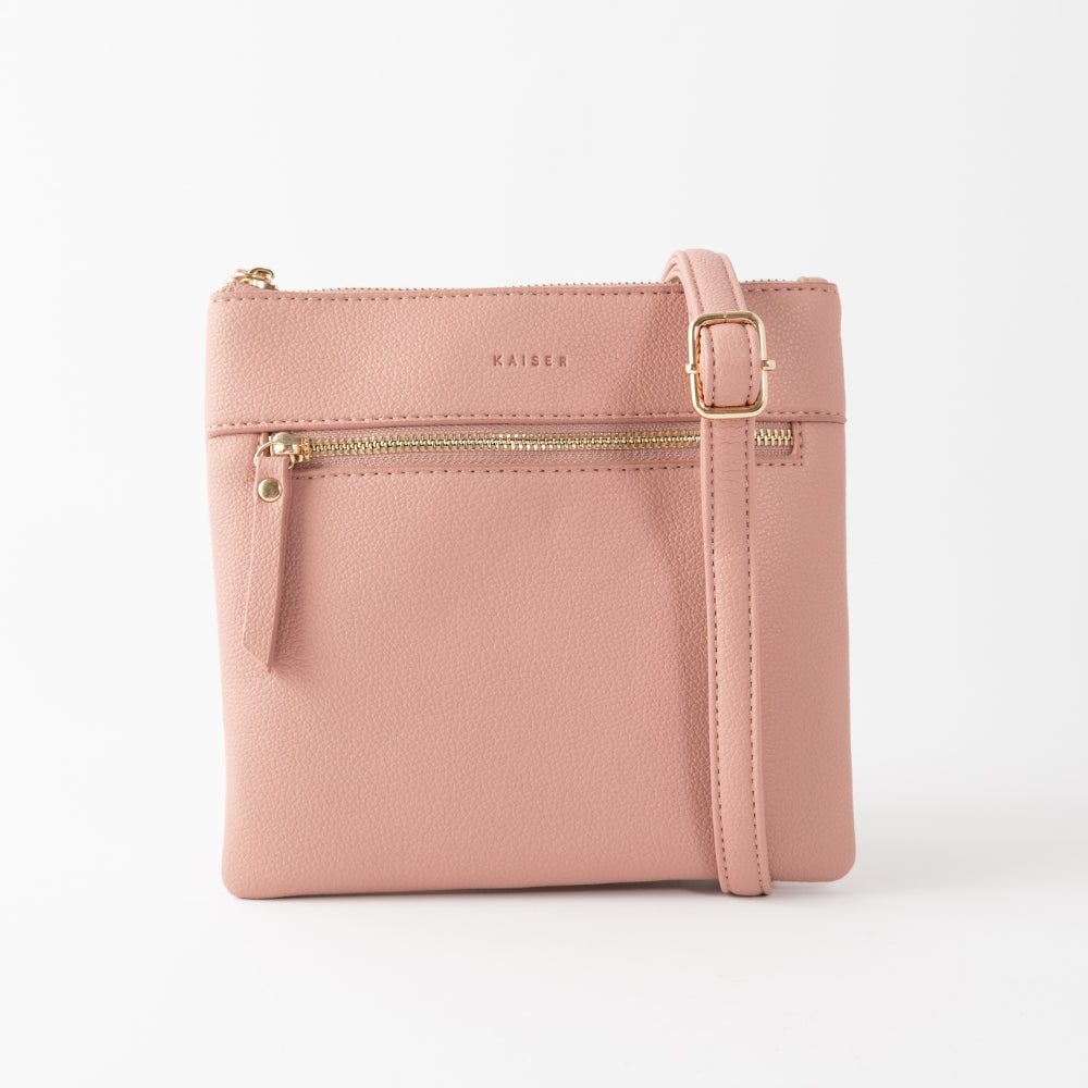 Golden Square Shoulder Bag - DUSTY ROSE
