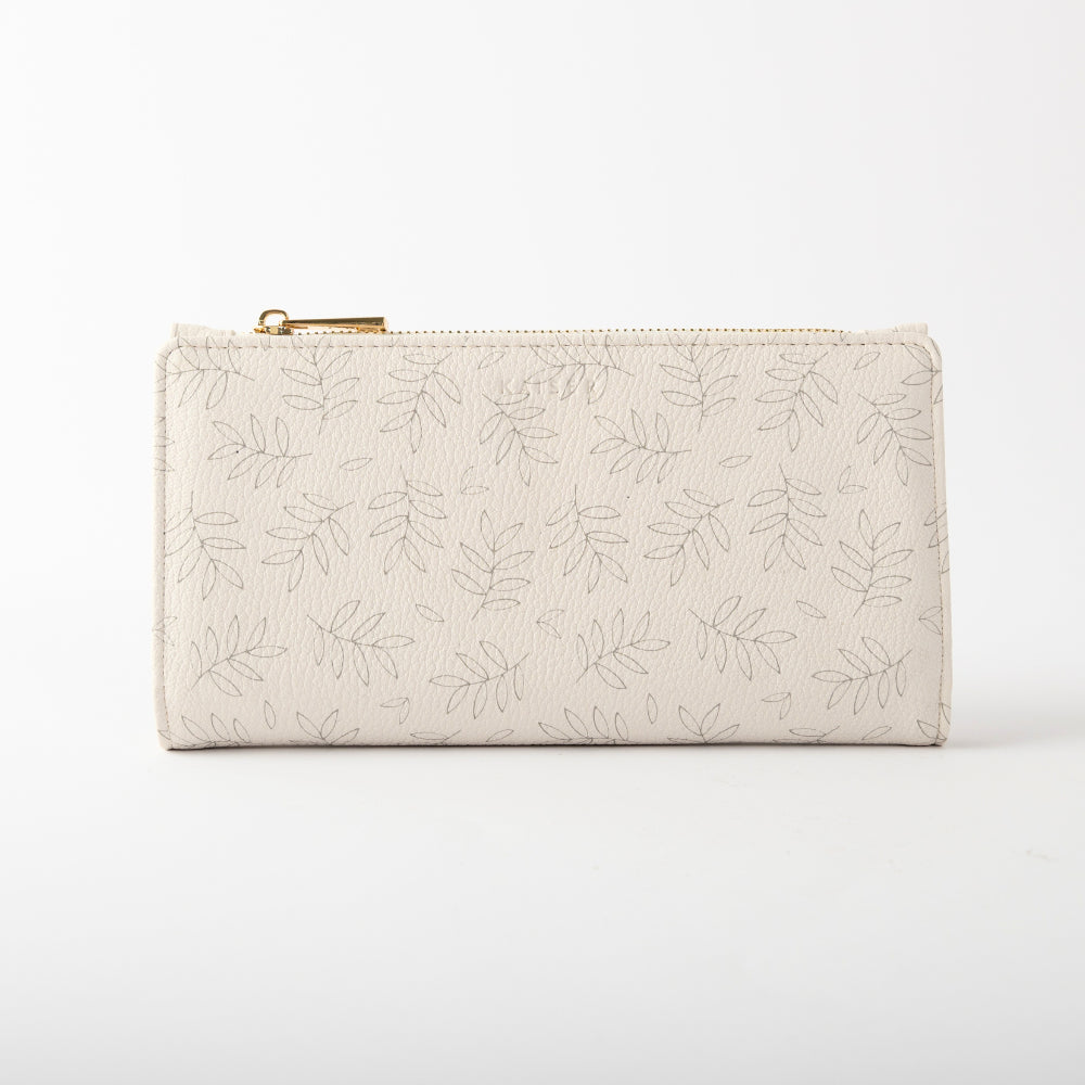 Golden Faux Leather Purse - LEAF