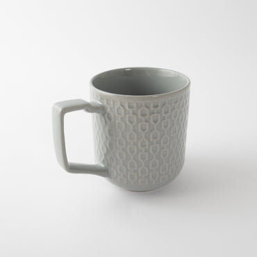 Fleur 2pk Mug - GREY TEXTURE