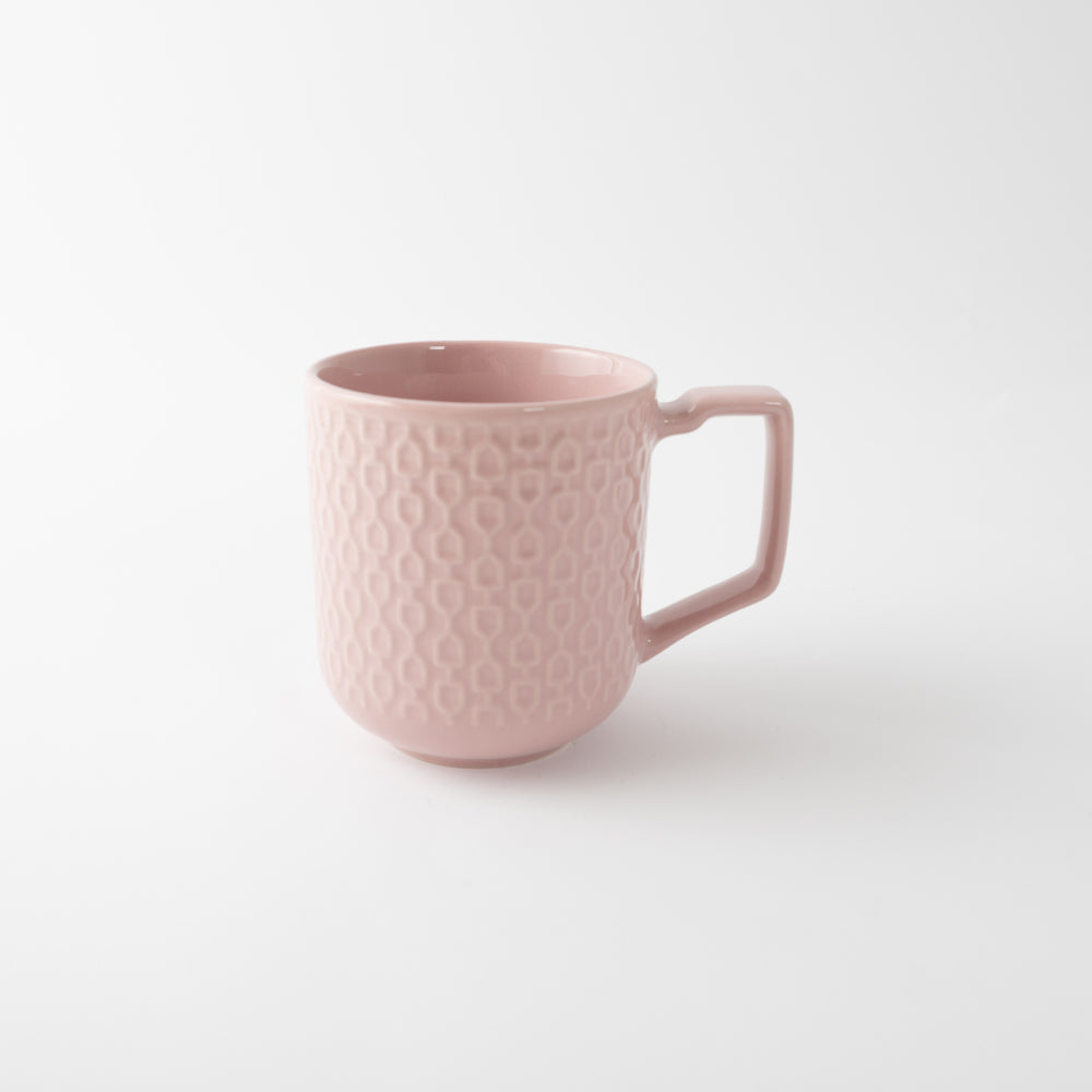 Fleur 2pk Mug - PINK TEXTURE