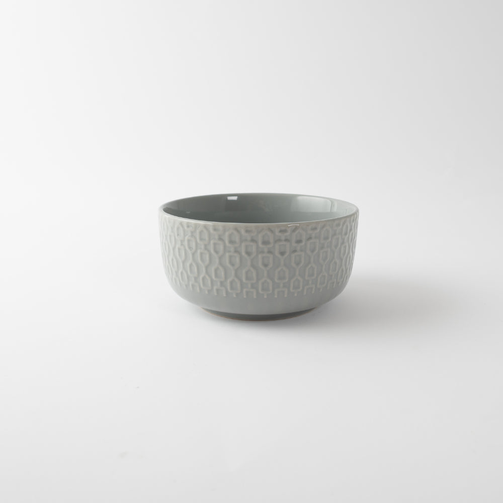 Fleur 2pk Cereal Bowl - GREY TEXTURE