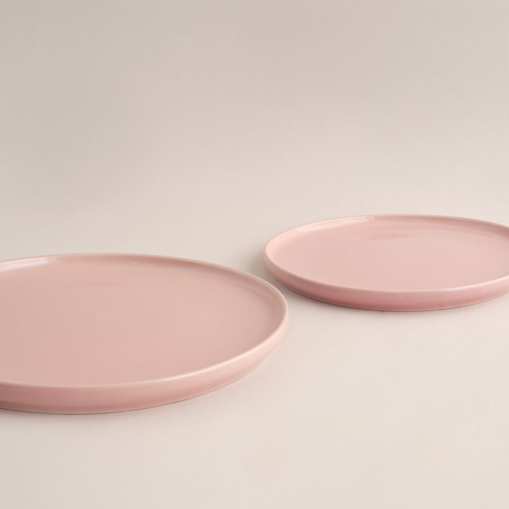 Fleur 2pk Side Plate - PINK TEXTURE