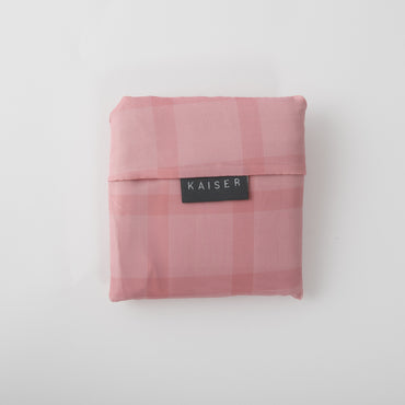 Fleur Large Reusable Tote - BLUSH CHECK