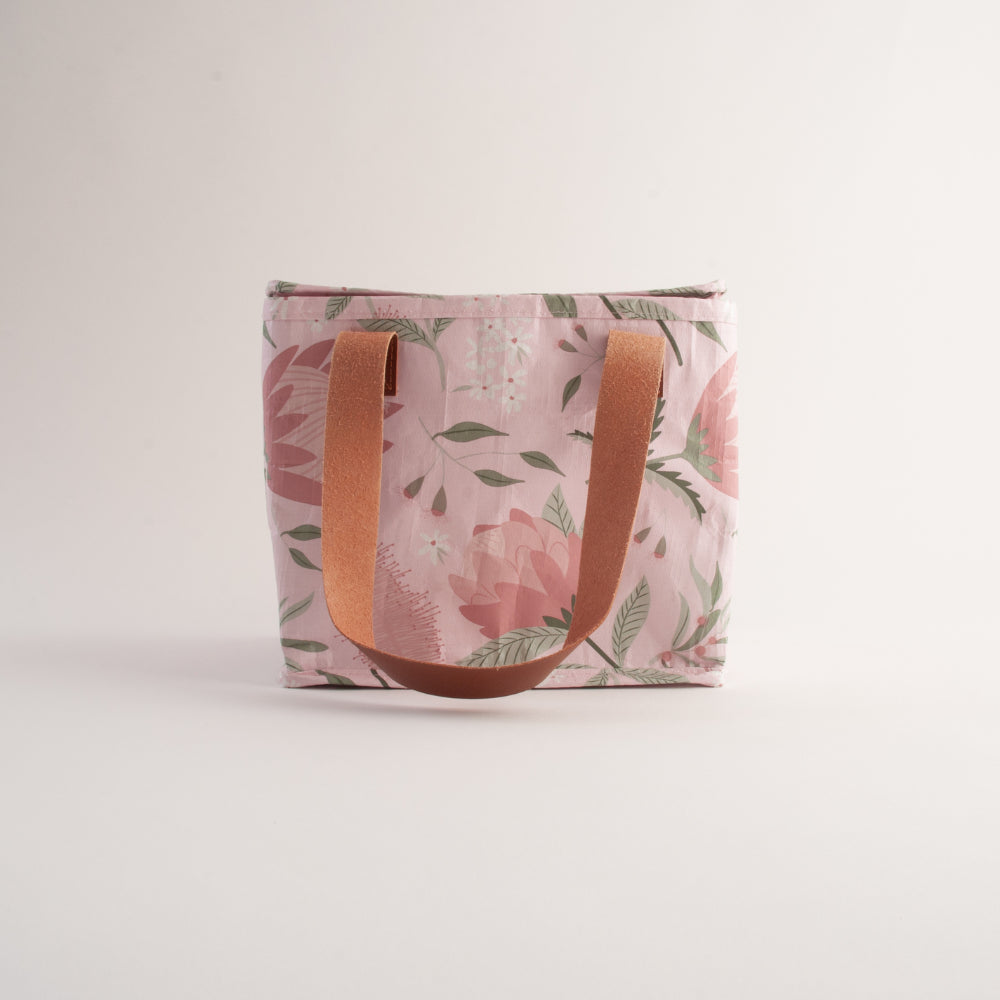 Fleur Reusable Mini Cooler Bag - BLUSH PROTEA