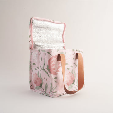 Fleur Reusable Mini Cooler Bag - BLUSH PROTEA