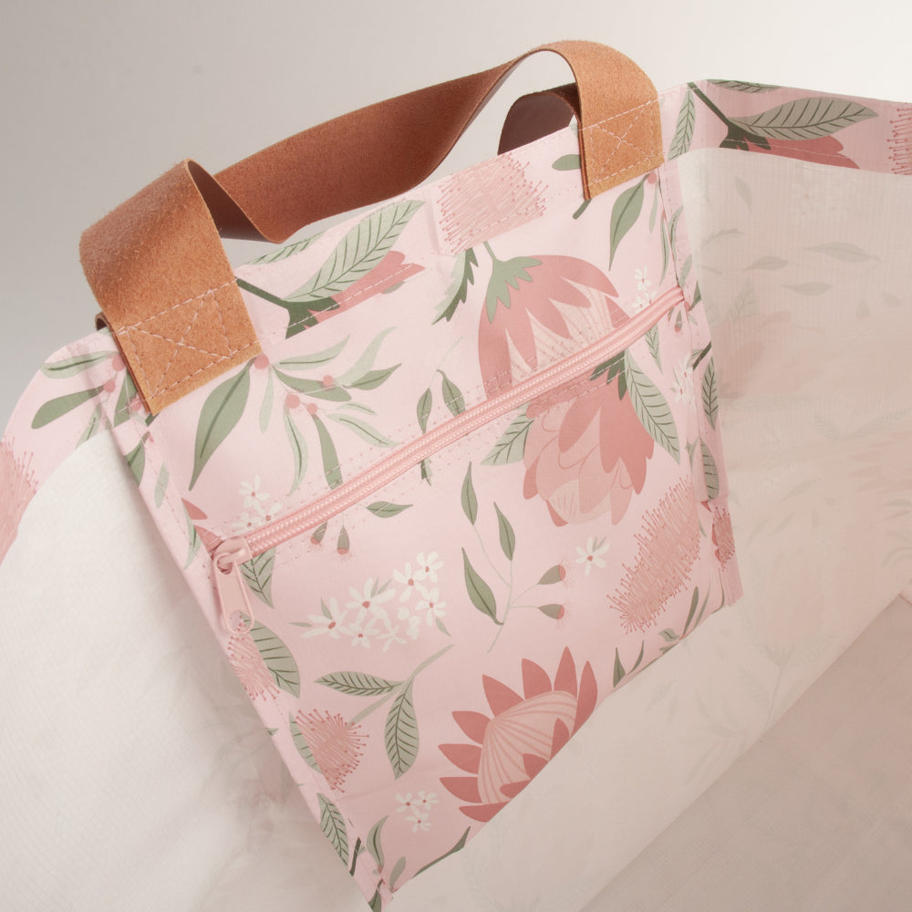 Fleur Reusable Shopper Bag - BLUSH PROTEA