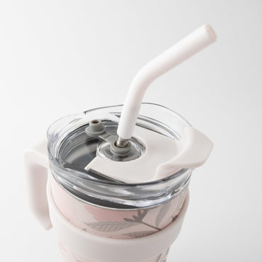 Fleur Large Handled Drink Bottle - BLUSH PROTEA