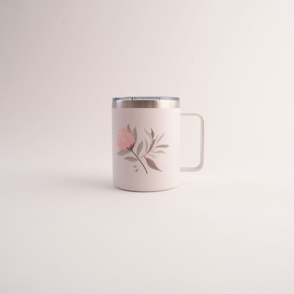 Fleur Insulated Coffee Mug - PROTEA BRANCH