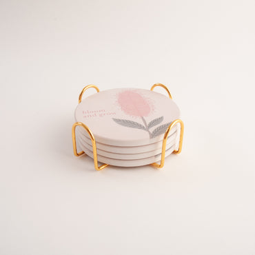 Fleur Round Coaster 4 Set - BLOOM