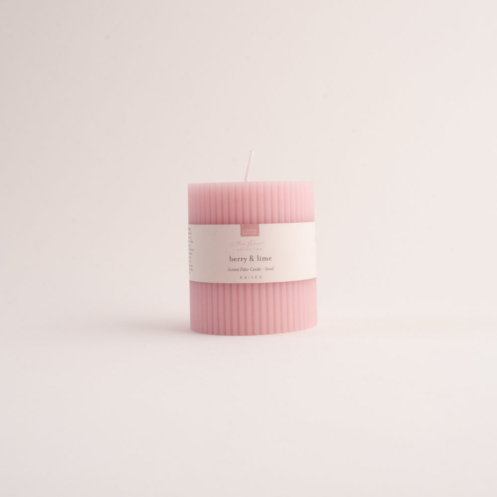 Kaiser Pillar Candle Sml - BERRY & LIME