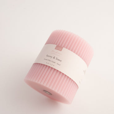 Kaiser Pillar Candle Sml - BERRY & LIME
