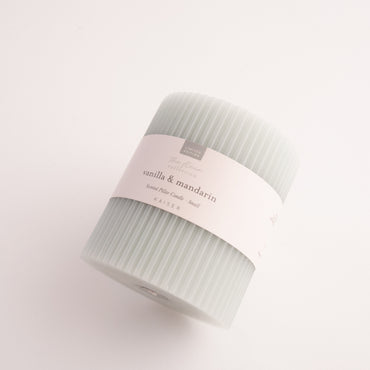 Kaiser Pillar Candle Sml  - VANILLA & MANDERIN