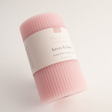 Kaiser Pillar Candle Lge  - BERRY & LIME