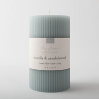 Fleur Pillar Candle Large - VANILLA SANDALWOOD