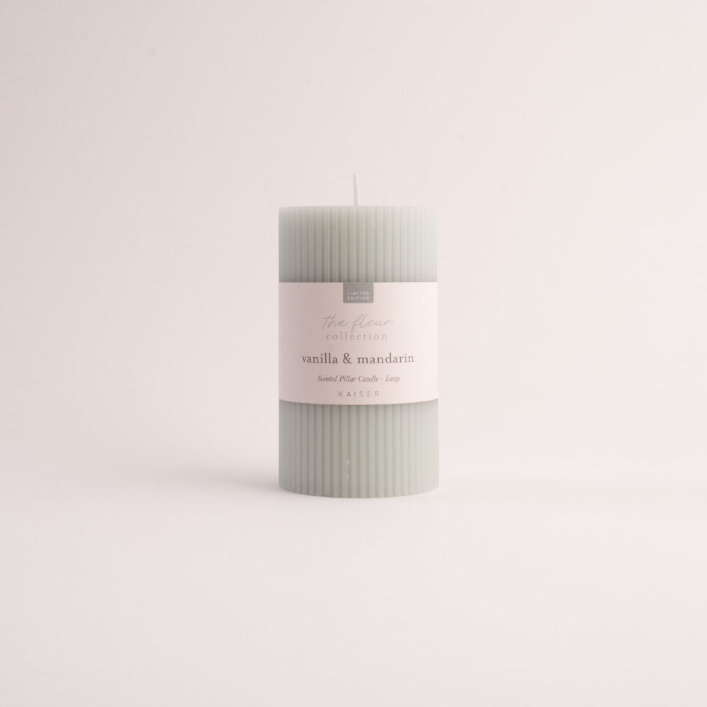 Kaiser Pillar Candle Lge  - VANILLA & MANDERIN
