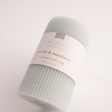 Kaiser Pillar Candle Lge  - VANILLA & MANDERIN