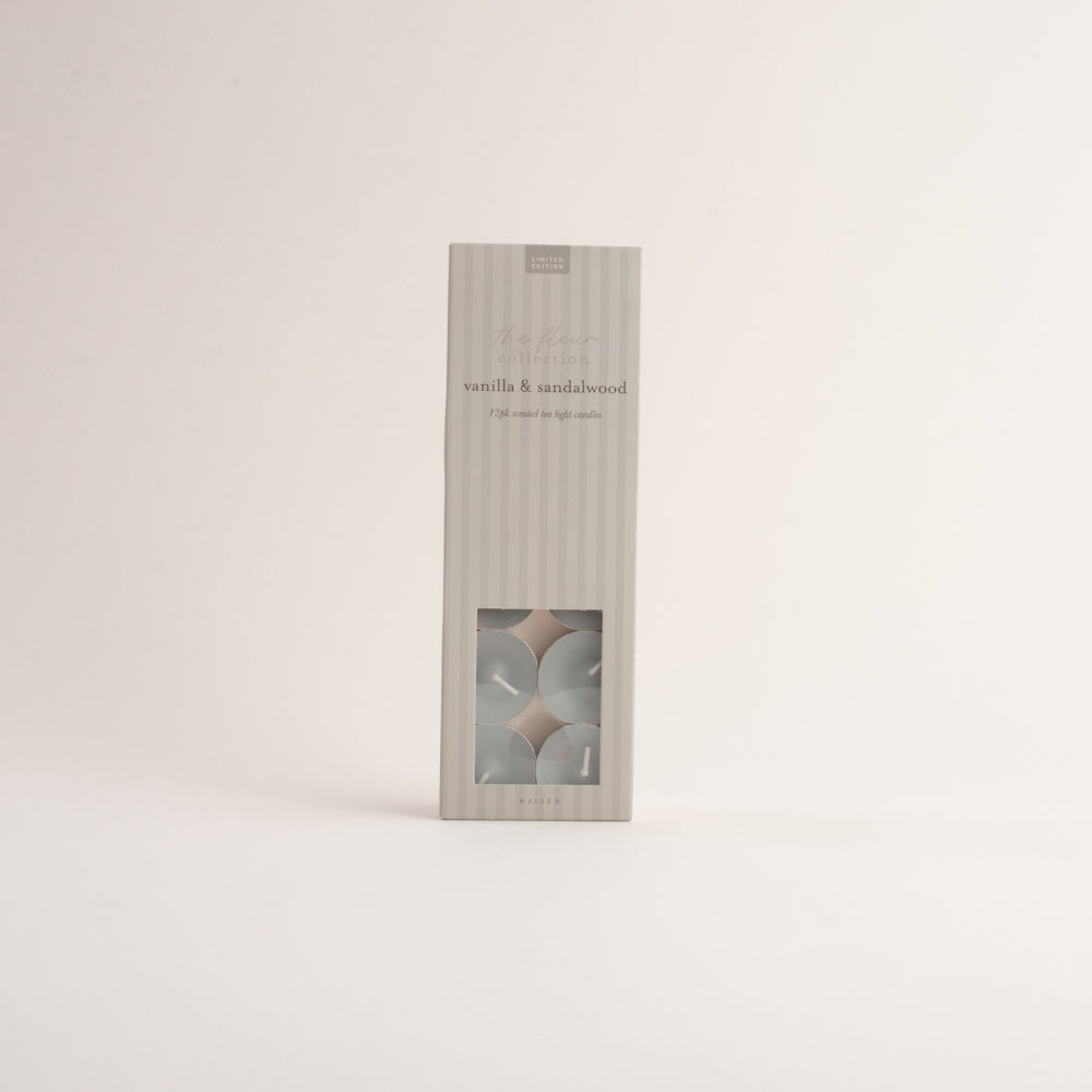 Fleur Scented Tealights 12pk - VANILLA SANDALWOOD